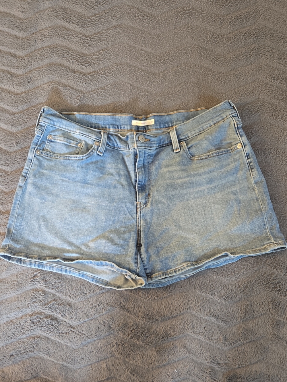 Levi's Light Blue Denim Cutoff Shorts